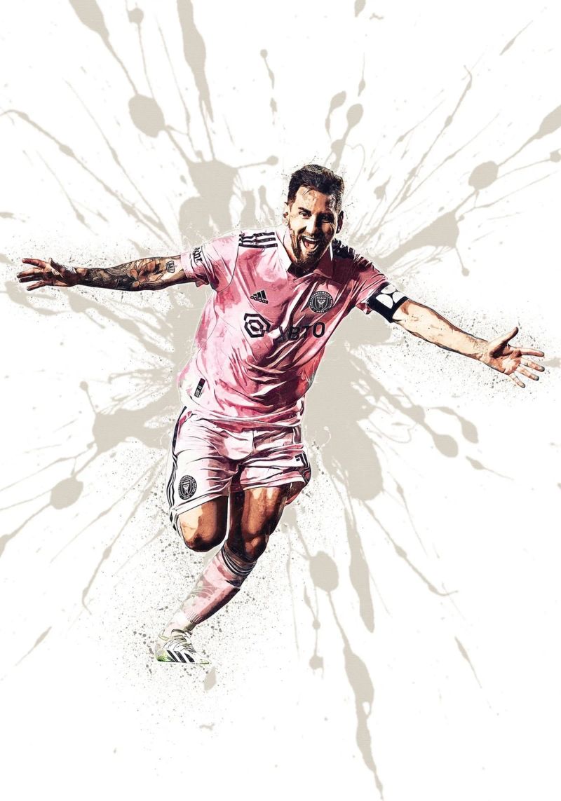 Lionel Messi Inter Miami Poster von tenten