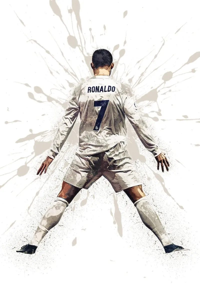 Ronaldo Real Madrid poster con telaio in plastica da tenten