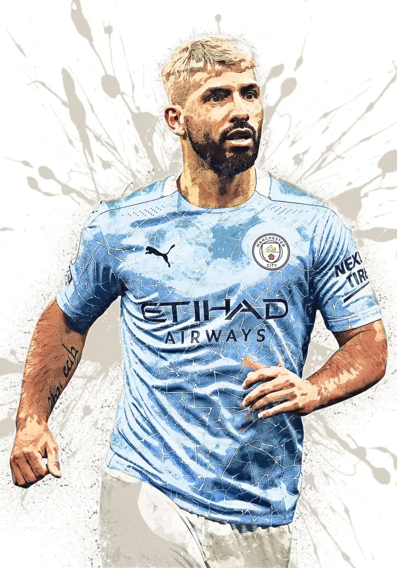 Sergio Aguero pellicola backlit da tenten