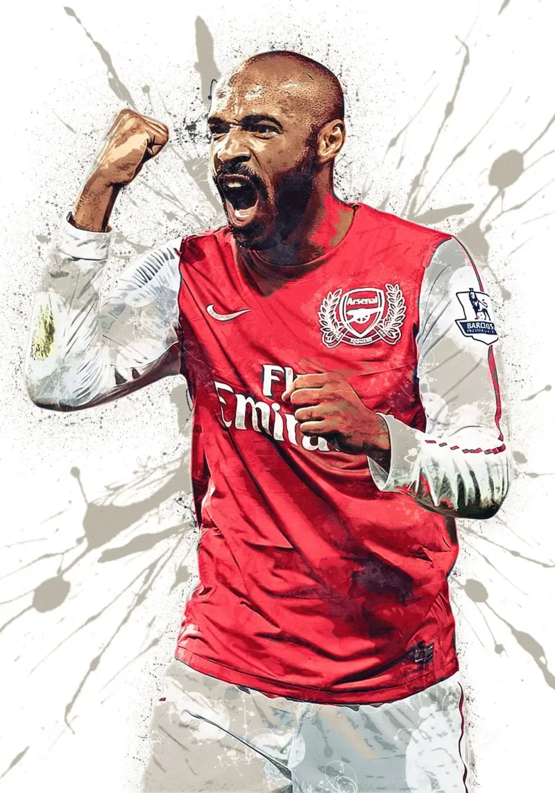 Thierry Henry Arsenal pellicola backlit da tenten