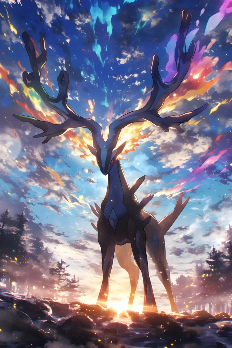 Xerneas Pokemon poster van CreativeStudio