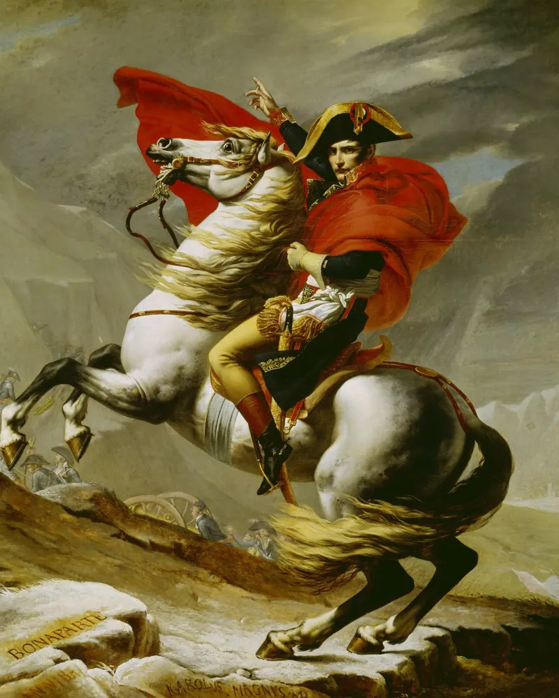 Jacques Louis David - Napoleone che attraversa le Alpi pellicola backlit da ARTOTHEK