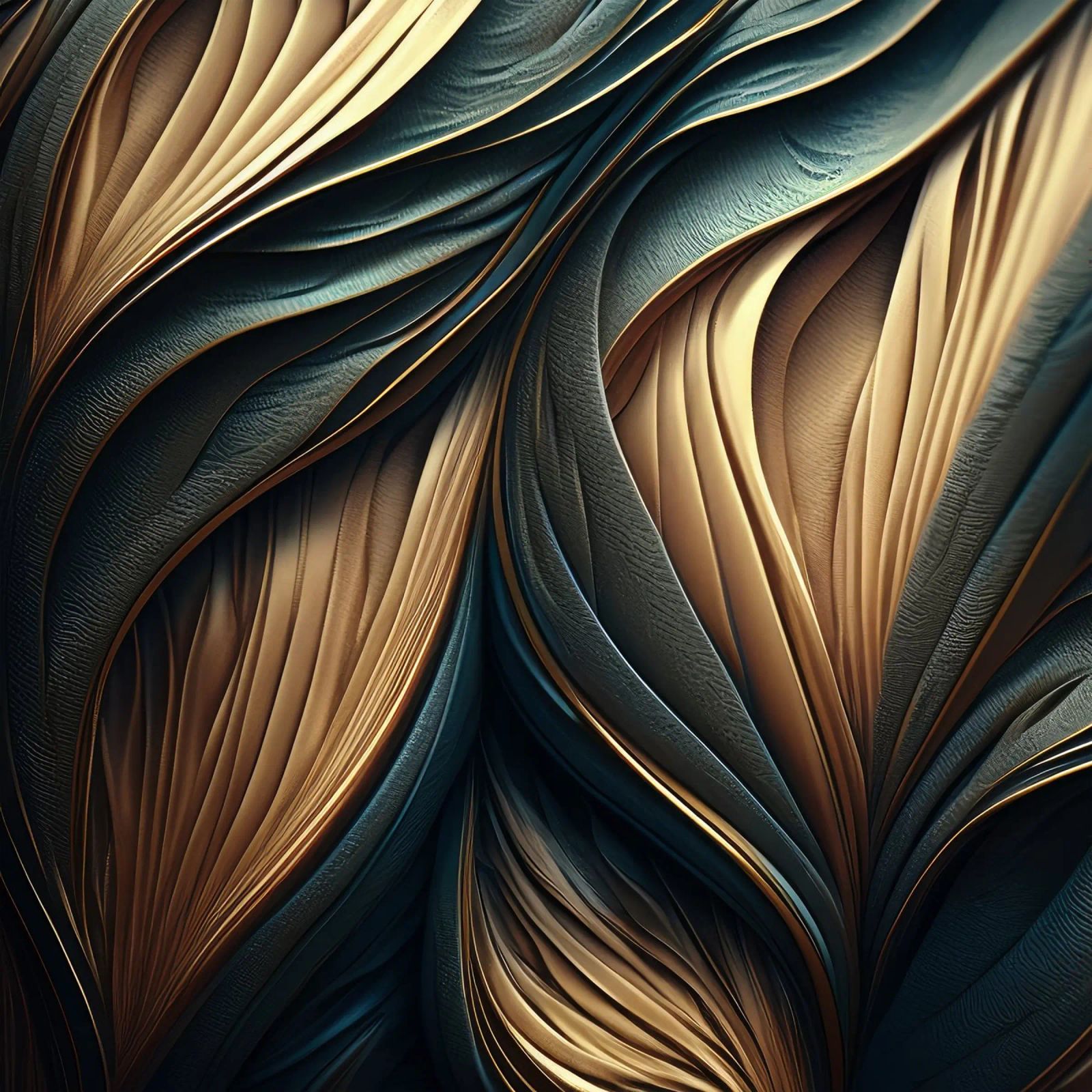 Abstract Modern Luxury Feather Shapes Texture poster by Modern Muse