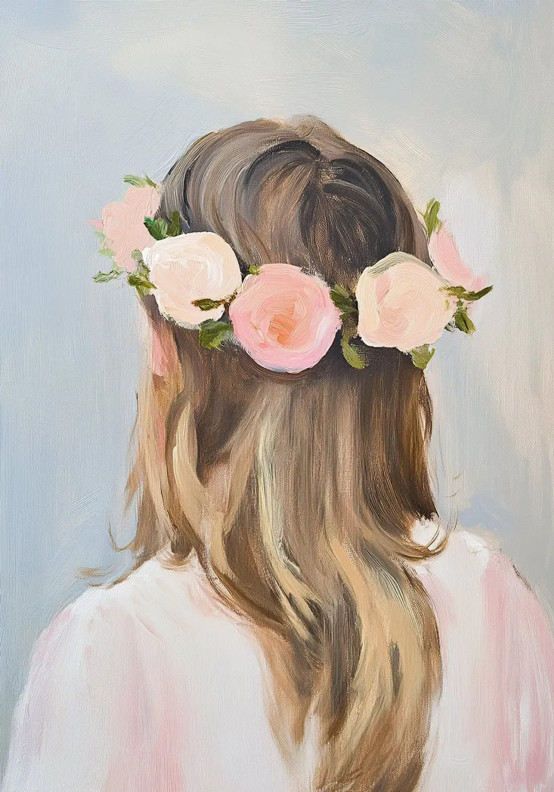 Corona di fiori plexiglass da Euphoria Theresa