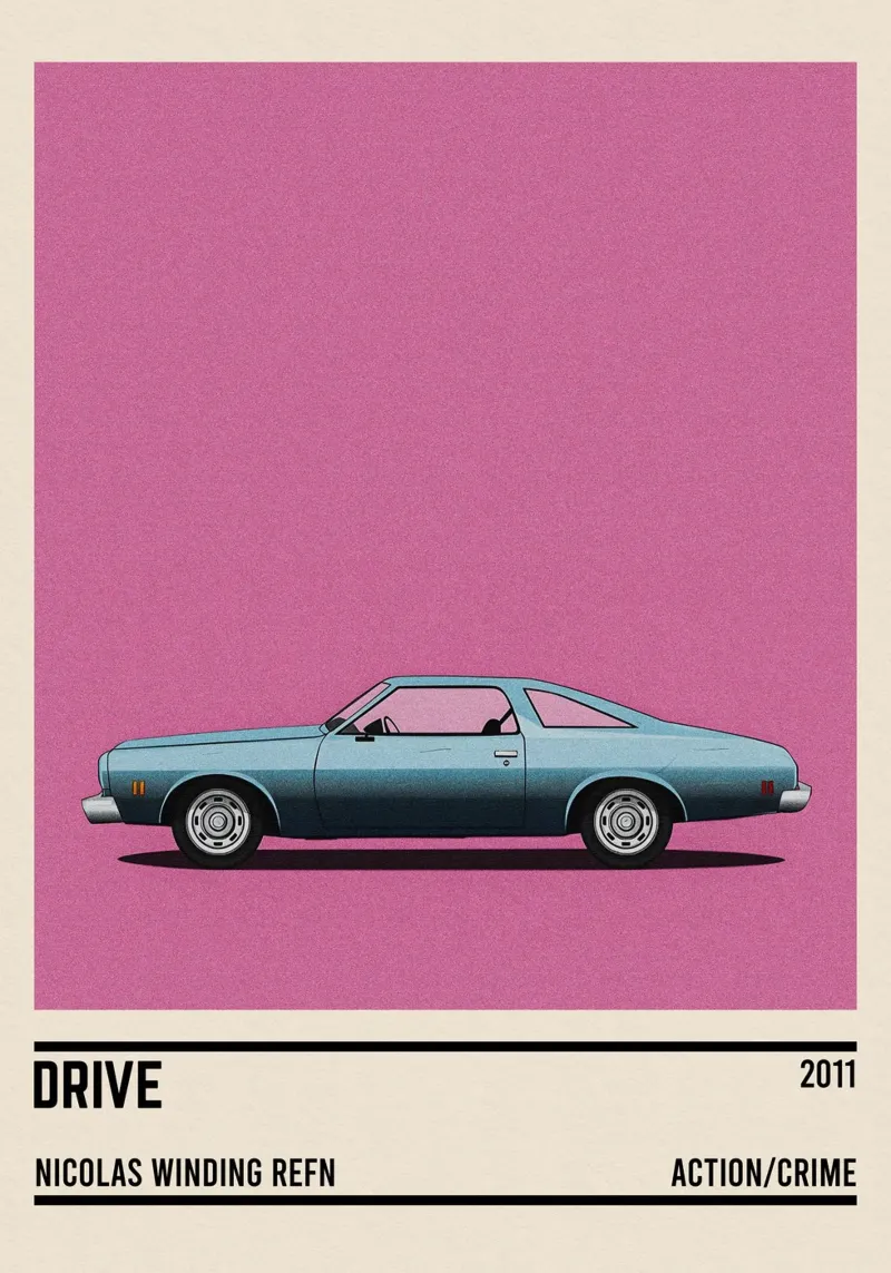 Drive car movie pellicola backlit da TheArtstudio
