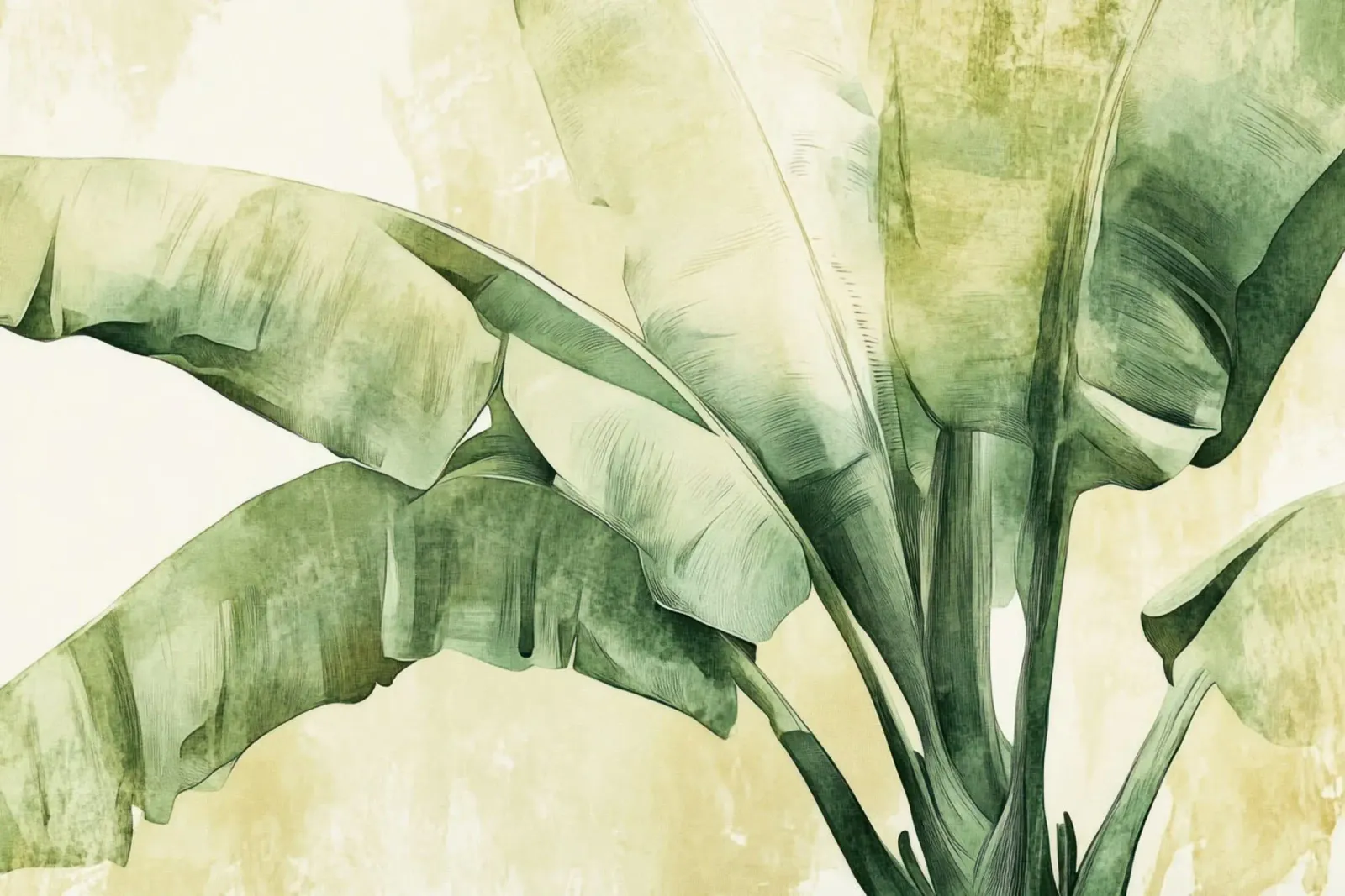Beatitudine tropicale in foglie di banana pellicola backlit da Modern Muse
