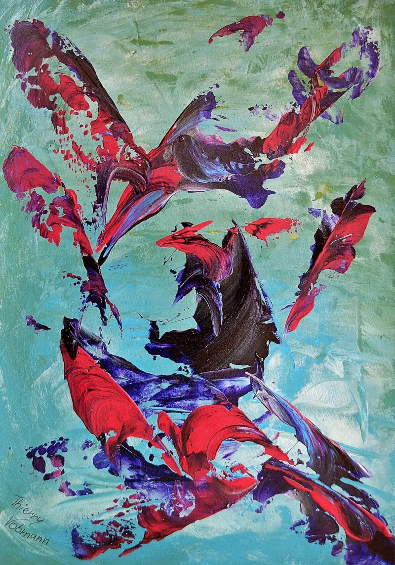 IDEAL GIFT 83 pellicola backlit da Thierry Vobmann Abstract painting