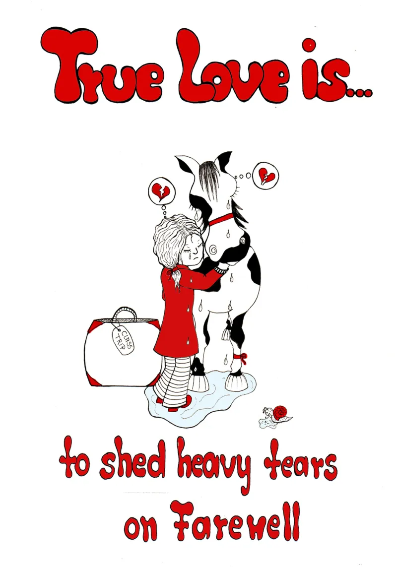True Love is to shed heavy tears on Farewell acrylic glass by Pferdemädchen