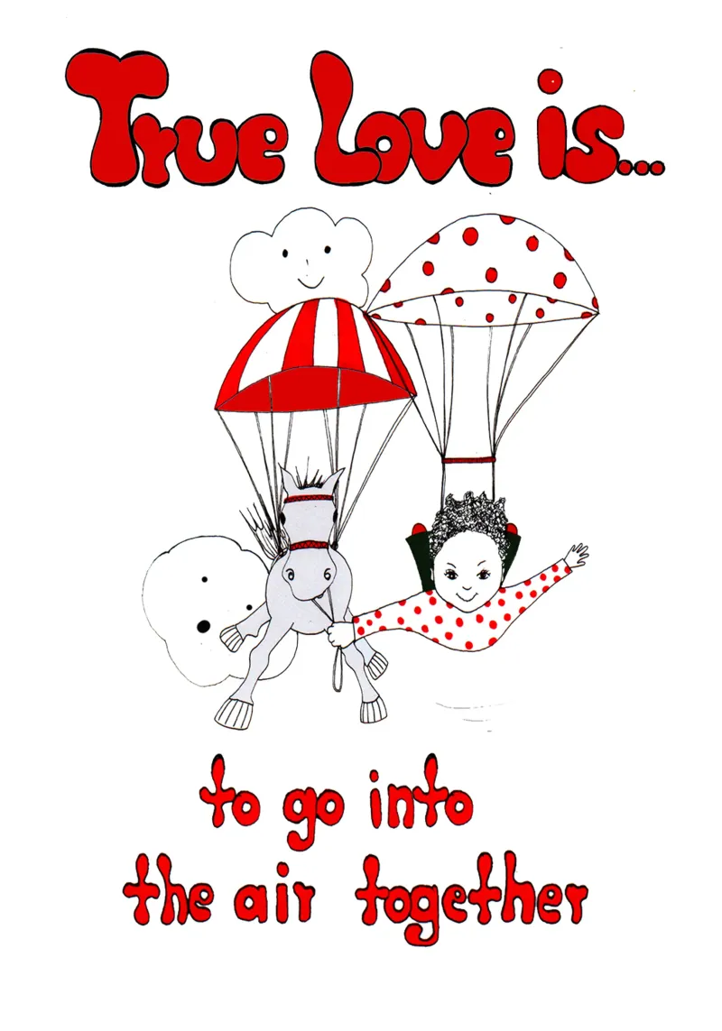 True Love is to go in the air together metacrilato de Pferdemädchen