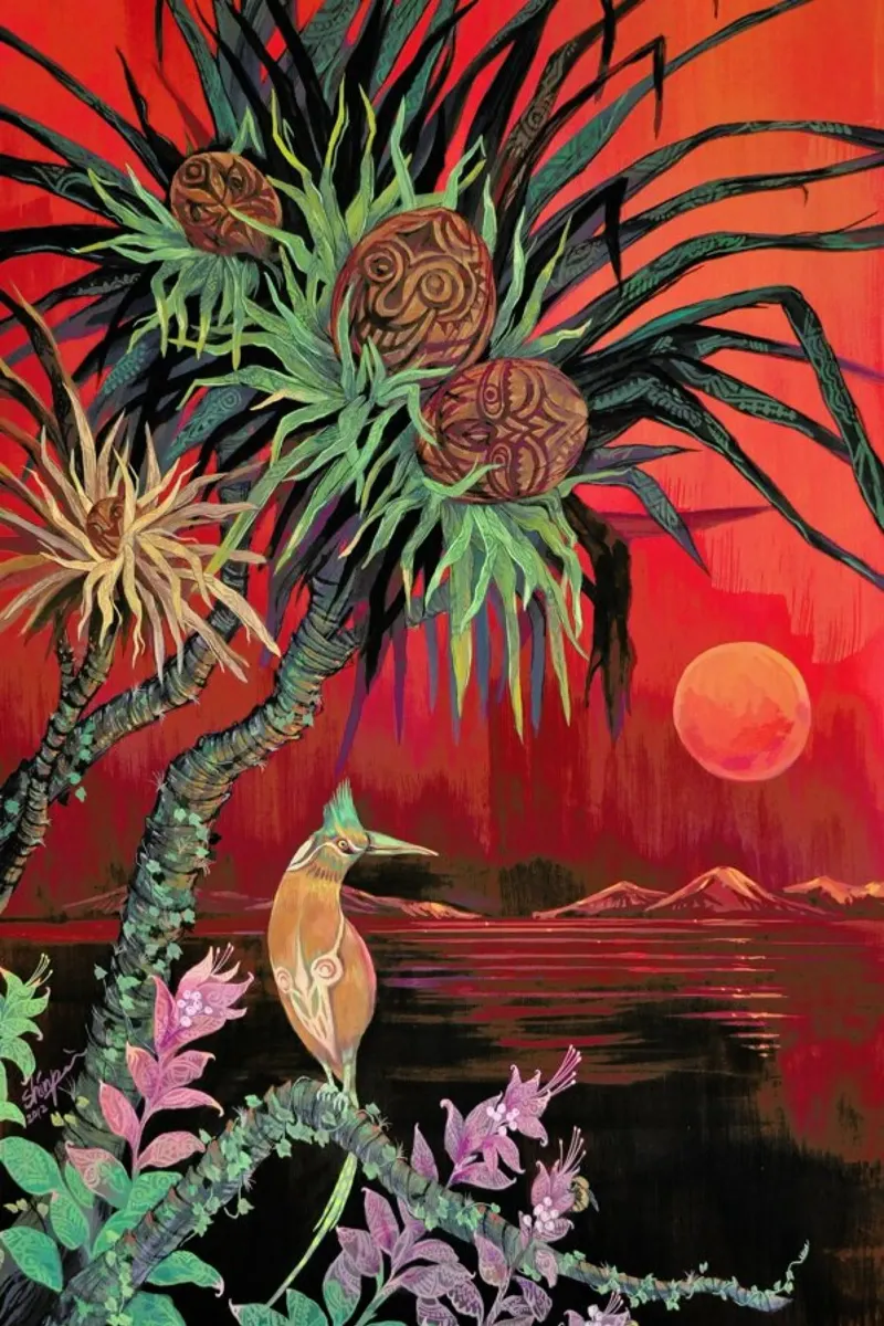 Red Sun Hahnemühle von Naito Shinpei
