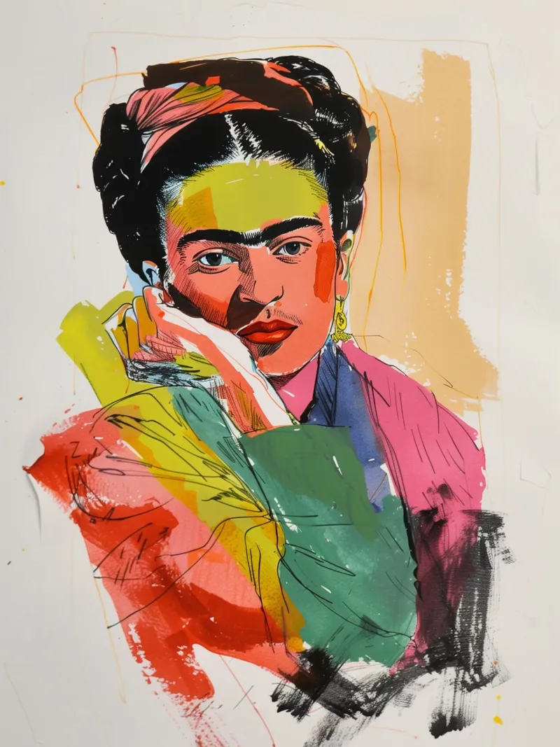 Kahlo popart creativa pellicola backlit da Carinaprint