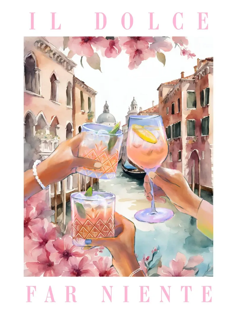 Florence Italy Print poster with aluminum frame by TheCocktailClub