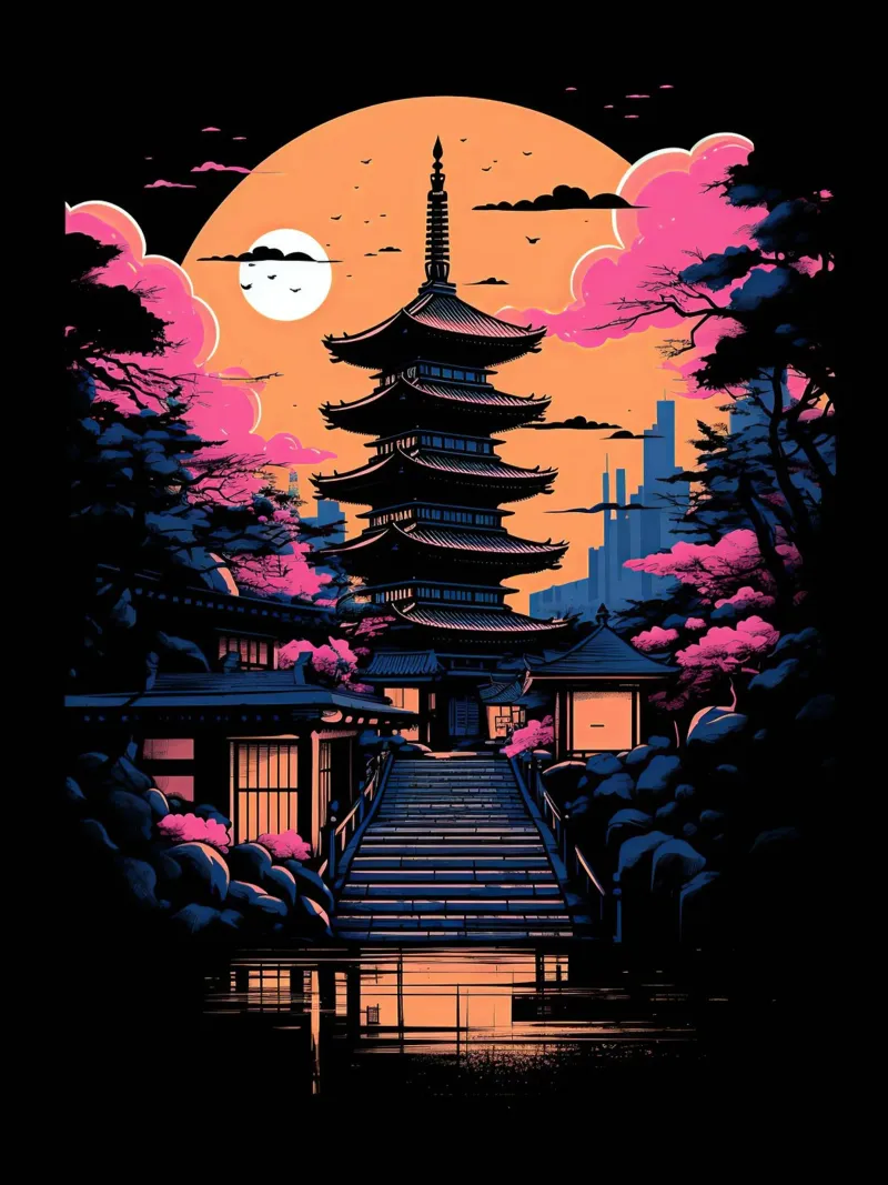 Kyoto dream acrylic glass by 2toastdesign