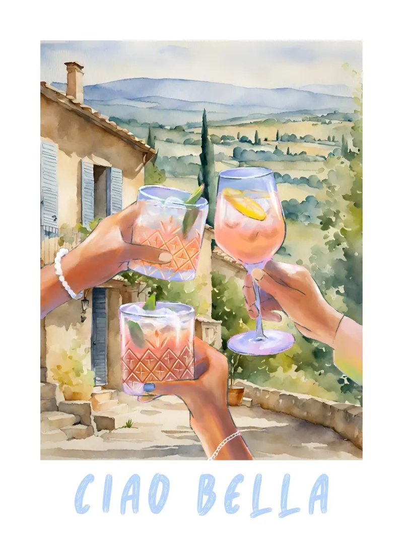Ciao Bella Print plexiglass da TheCocktailClub