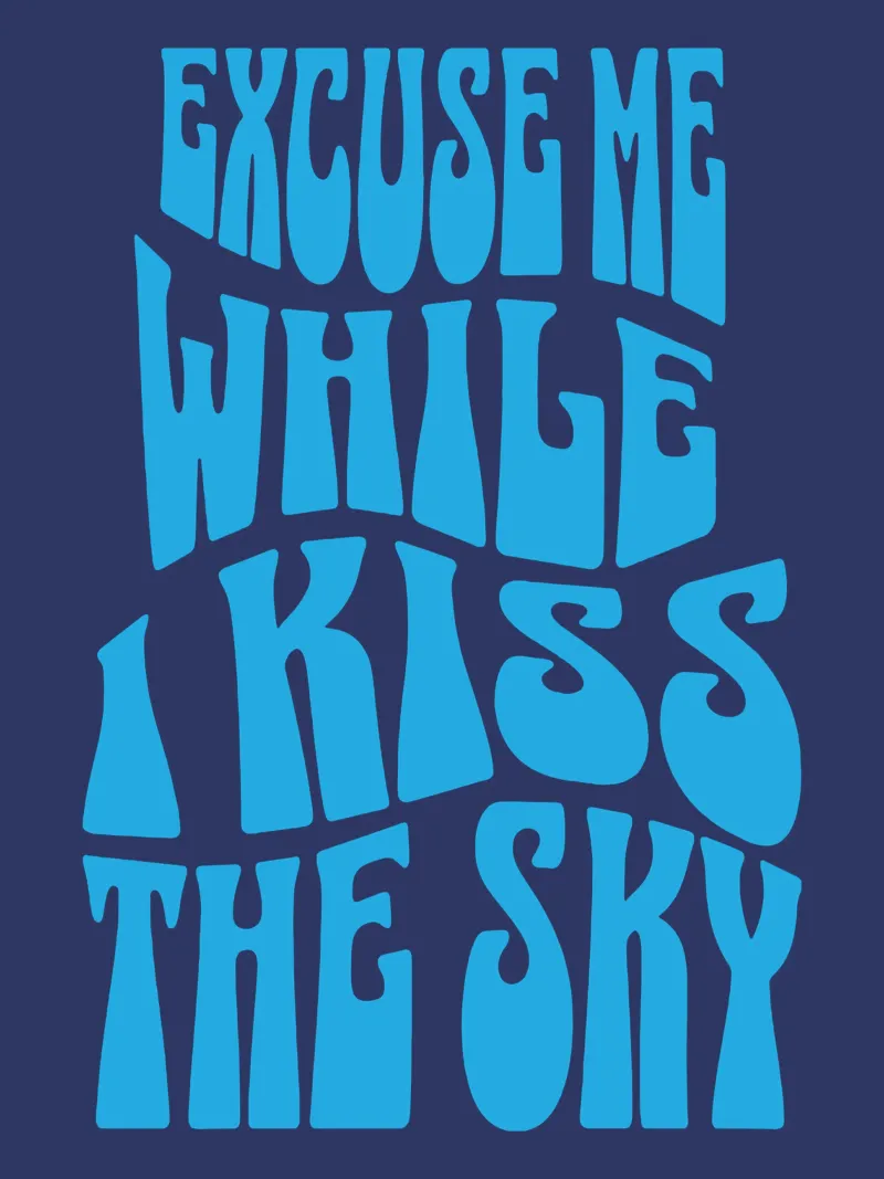 Excuse Me While I Kiss The Sky canvas by Gunawan Rb