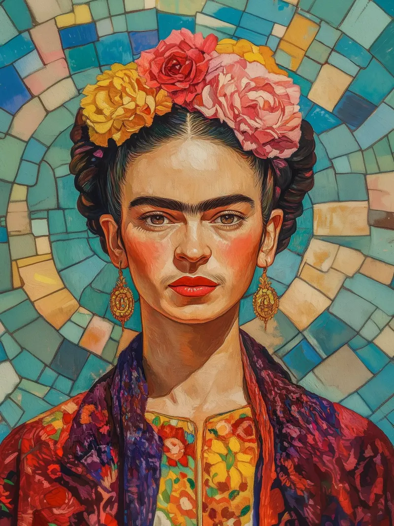Mosaico Frida Pop pellicola backlit da Carinaprint