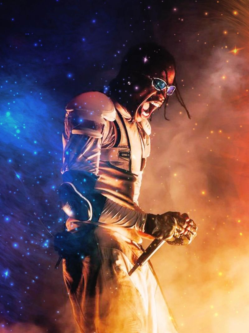 Travis Scott 61 pellicola backlit da music soul