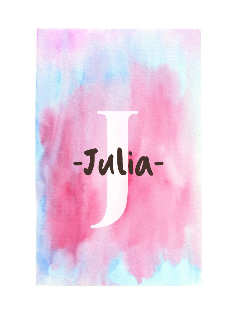 Customizable Watercolor Design – Initial & Name Art canvas by Ben & Clo creations