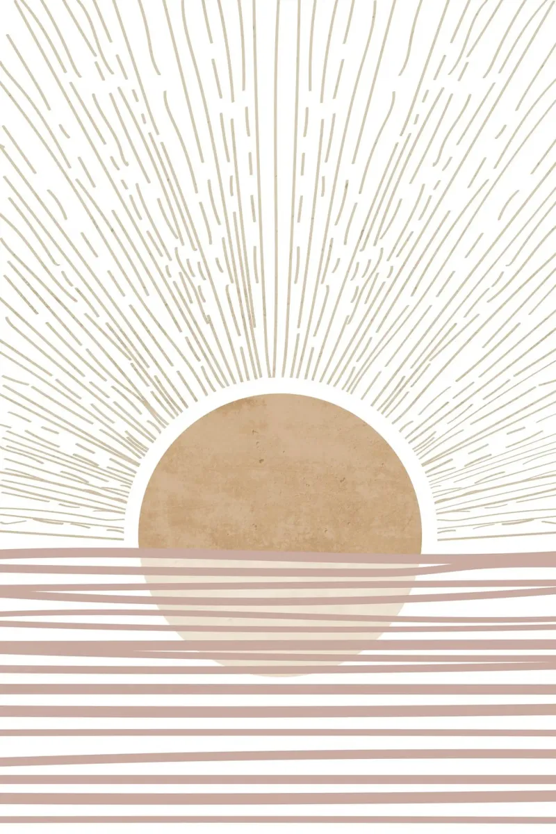 Alba astratta all'orizzonte pellicola backlit da Melloi Art Print
