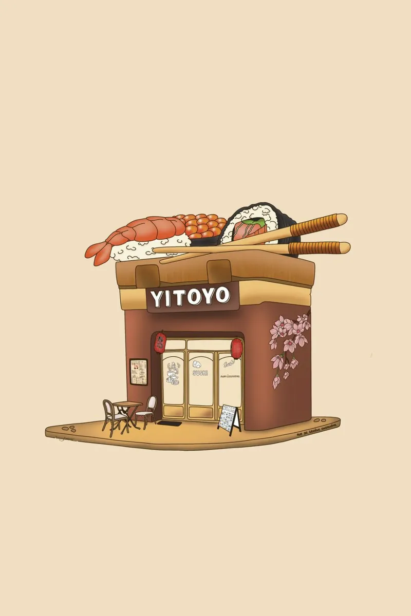Yitoyo poster con telaio in plastica da StudioNaïa