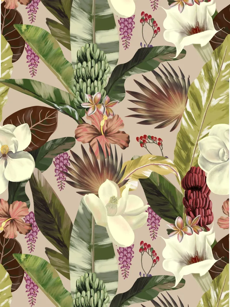 New Tropicals Summer Breeze Pattern pellicola backlit da anisillustration