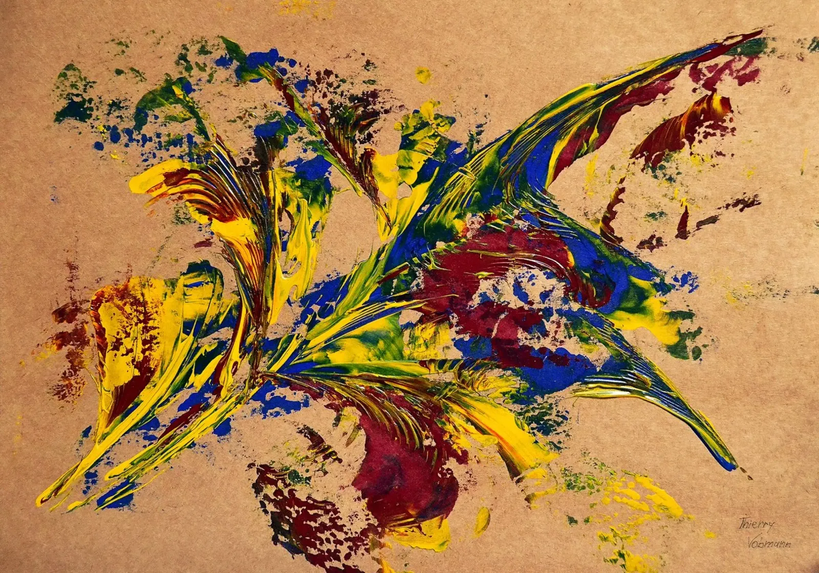 NATURAL STYLE  10 pellicola backlit da Thierry Vobmann Abstract painting
