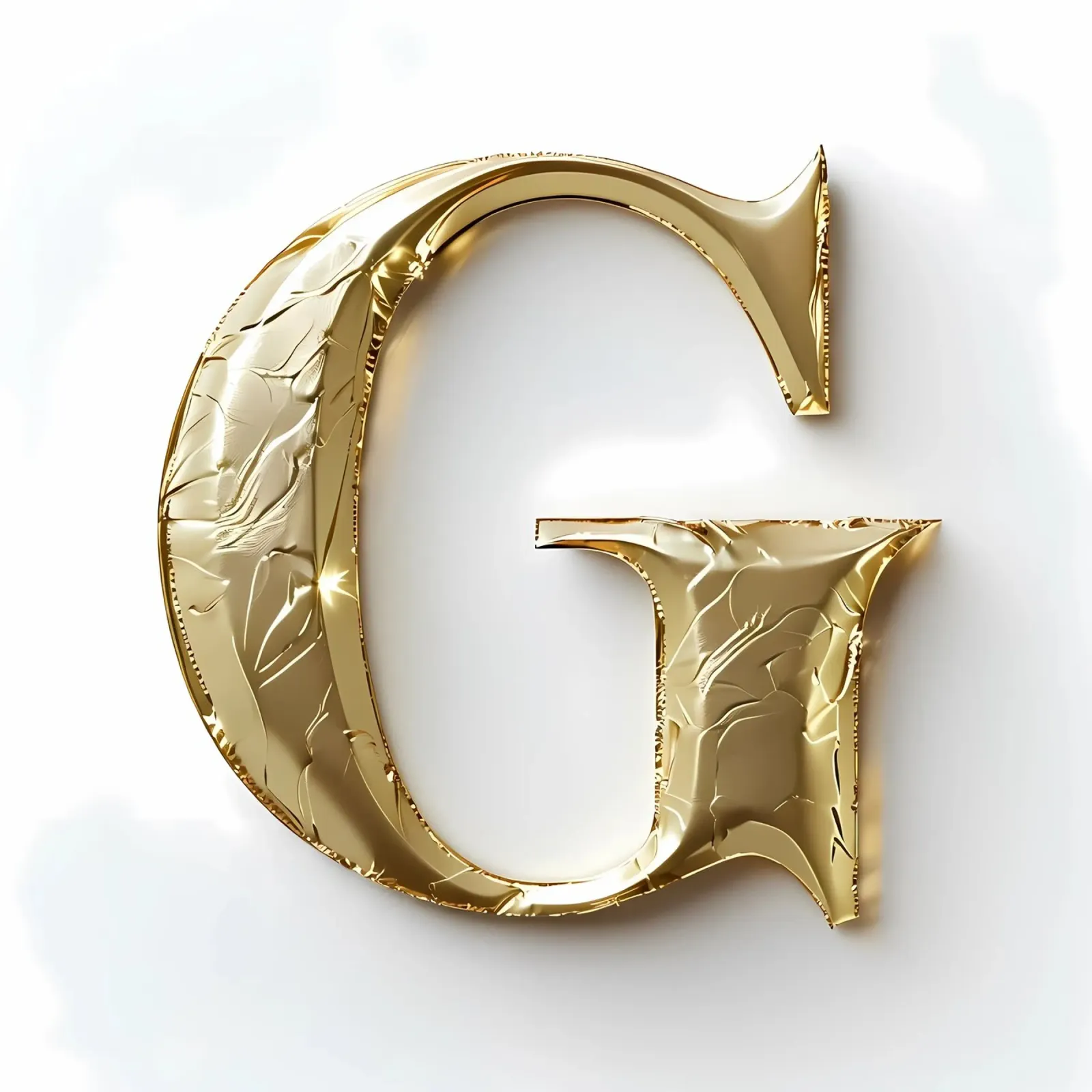 La "G" d'oro - Un'opera d'arte pellicola backlit da inspirational quote