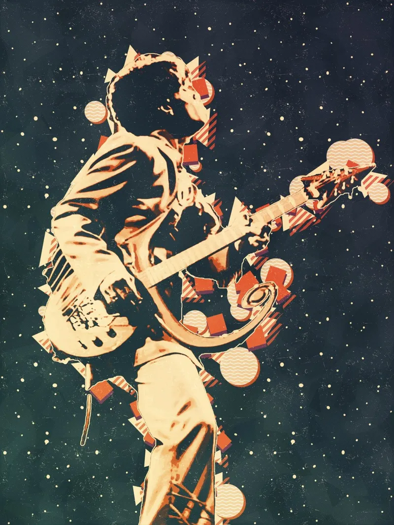 principe dell'arte pellicola backlit da music soul