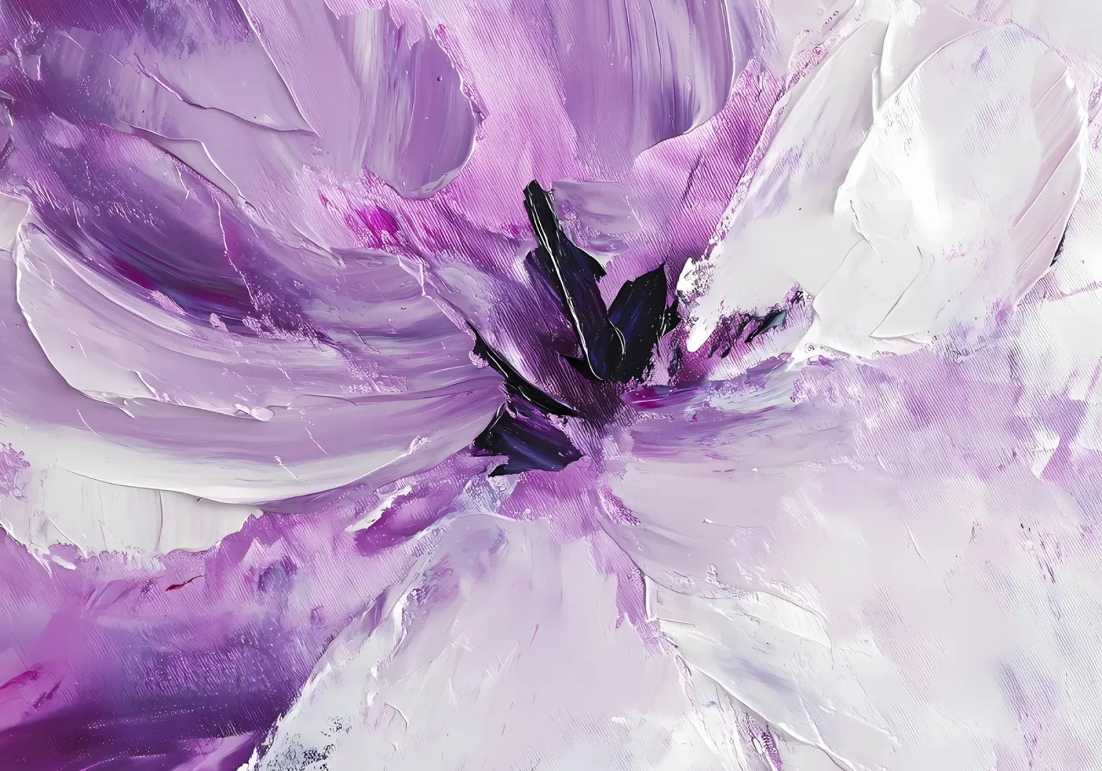 Pittura di fiori viola pellicola backlit da IamHomeStudio