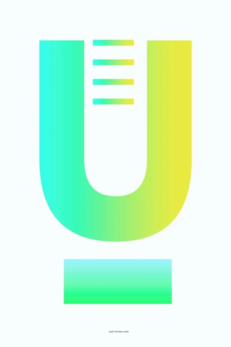 U poster con telaio in plastica da The Wall Shop