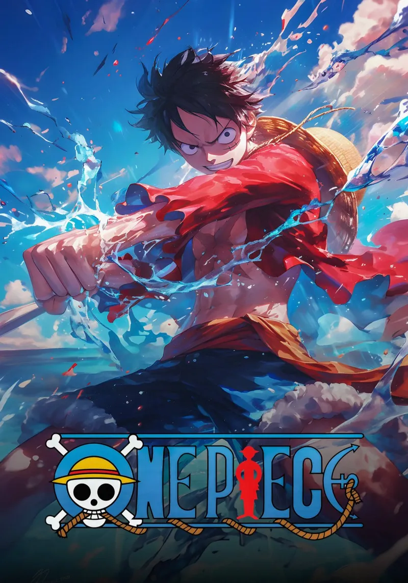 Monkey D Luffy carta hahnemühle da CreativeStudio
