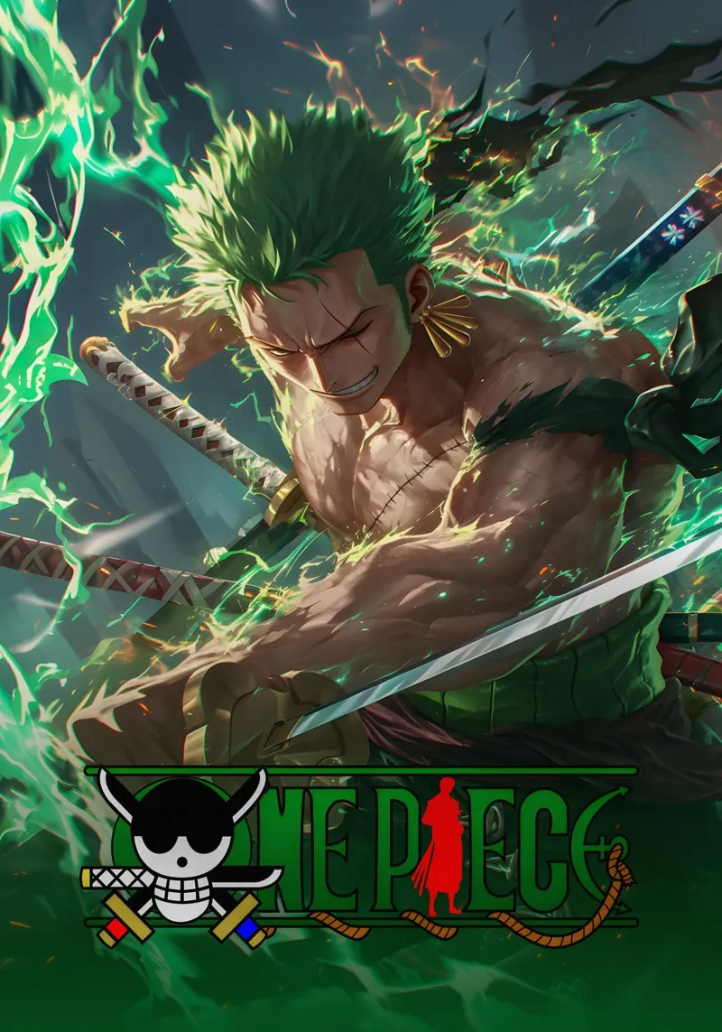 Roronoa Zoro alluminio dibond da CreativeStudio