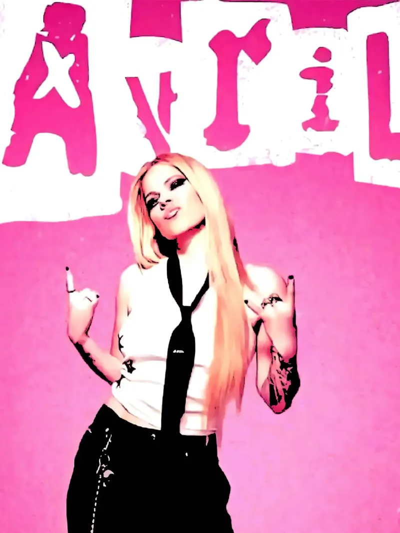 Avril Lavigne 15 Art pellicola backlit da music soul
