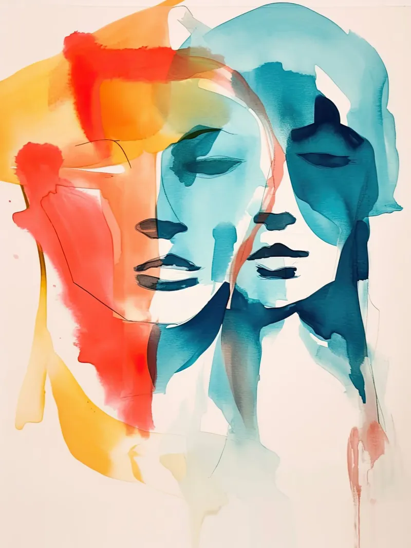 Faces of Emotion canvas by DaarbyN