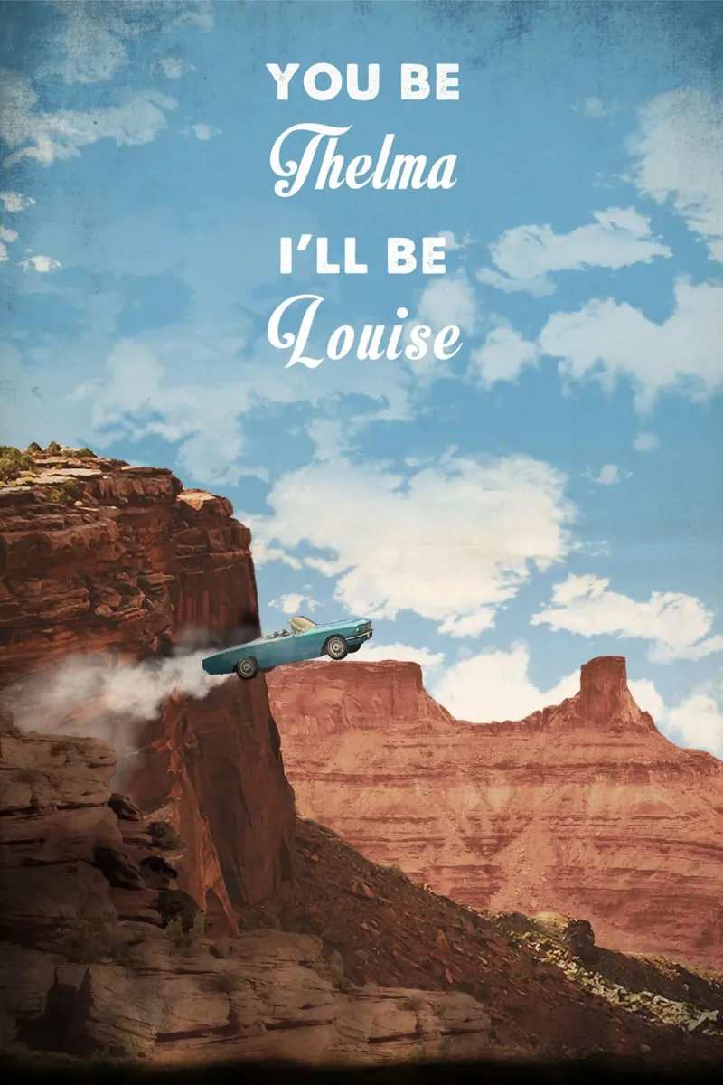 Thelma and Louise alu dibond de 2toastdesign