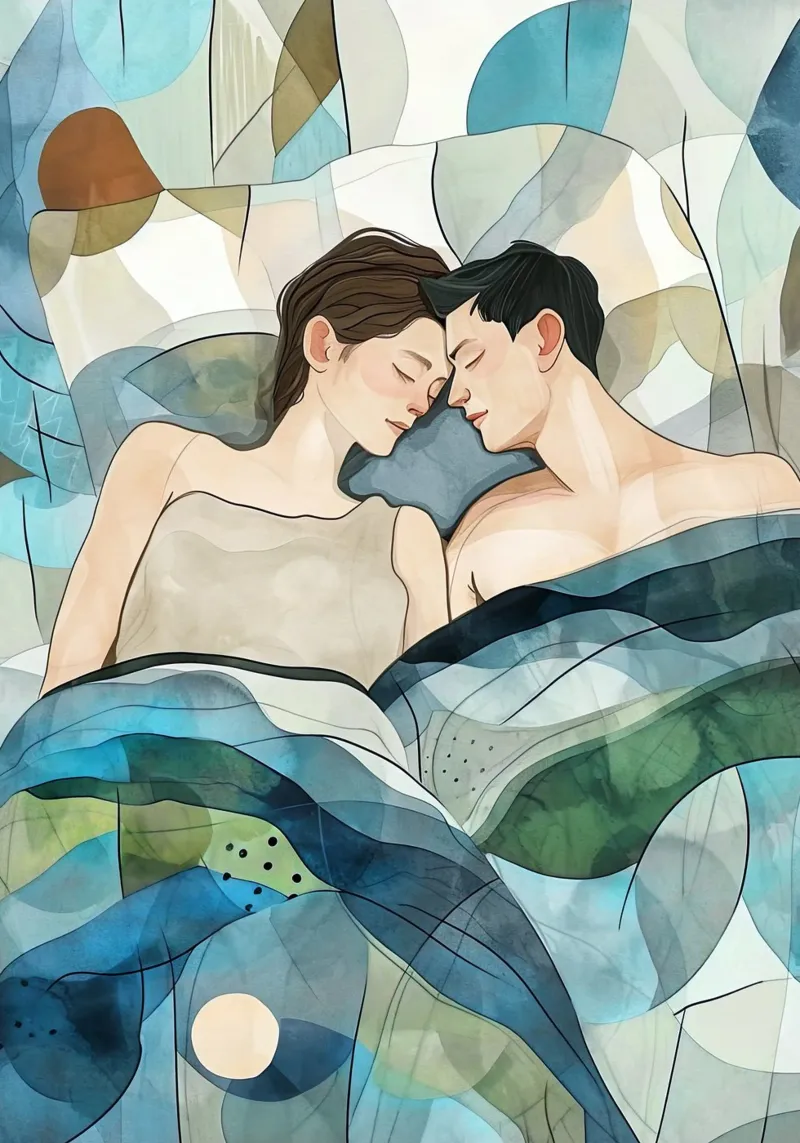 L'amore è nell'aria pittura digitale ad acquerello pellicola backlit da Justyna Jaszke JBJart