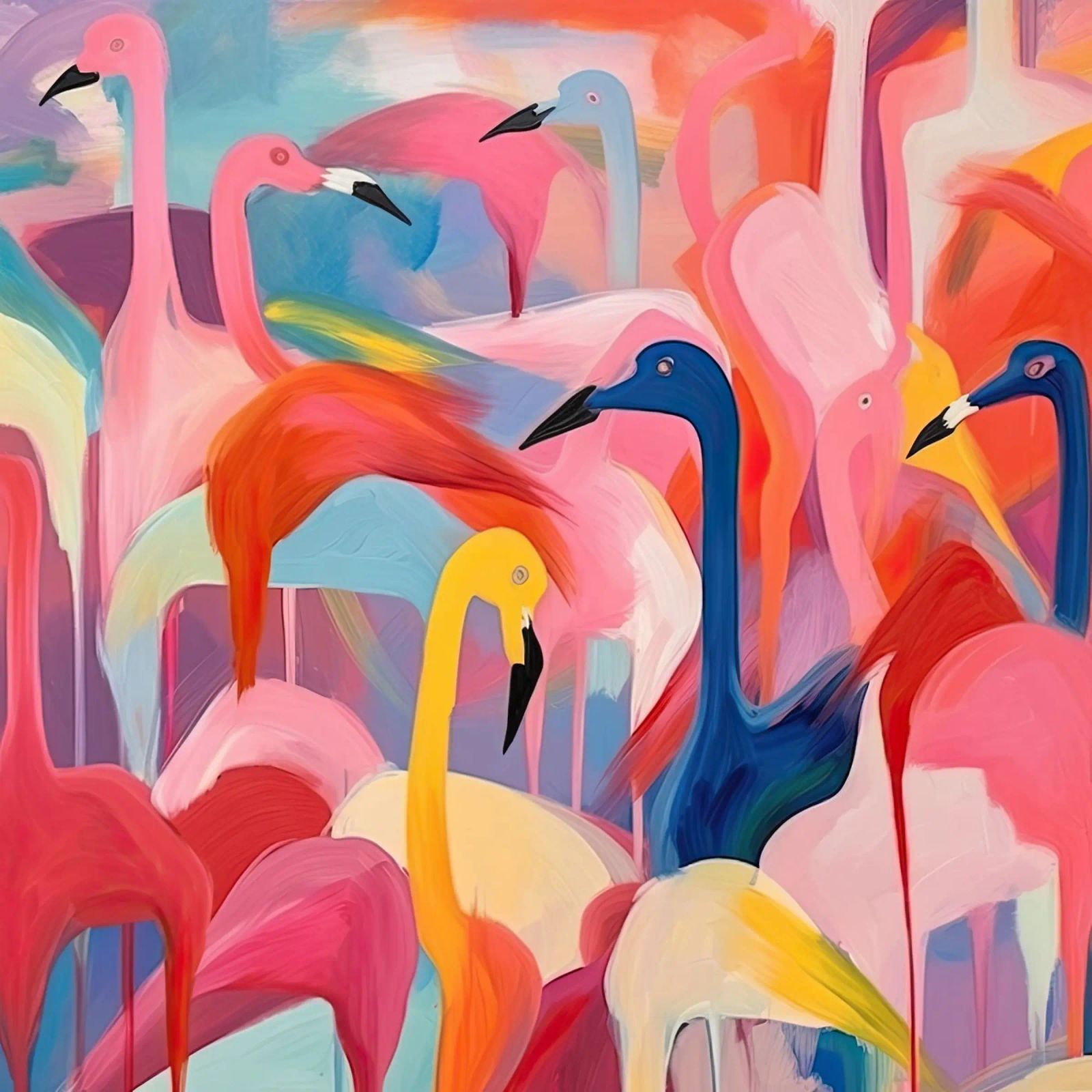 Verträumte Flamingos Poster von DaarbyN
