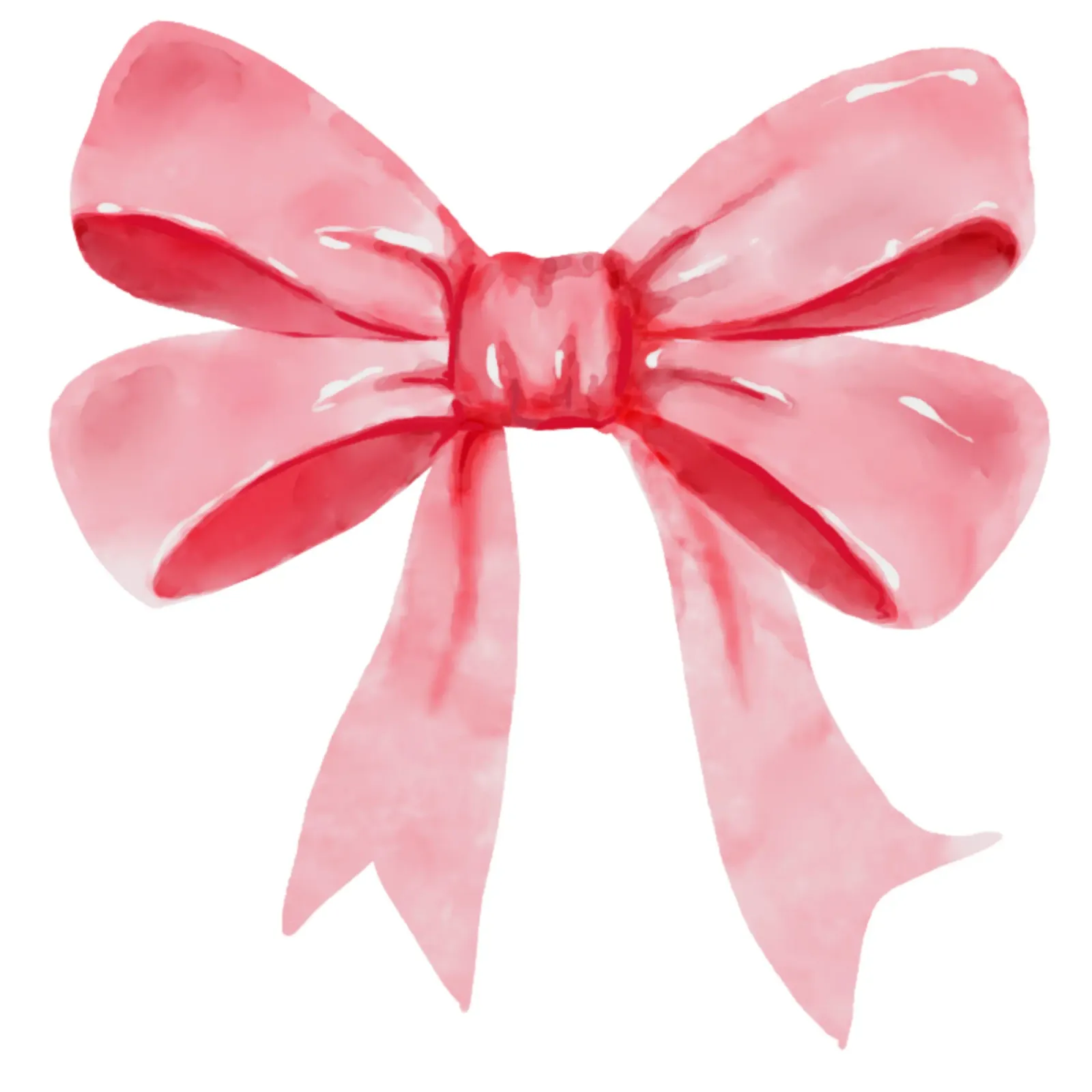 Fiocco Coquette rosa, Fiocco Coquette acquerello, Coquette rosa poster con telaio in legno da Coquette Club