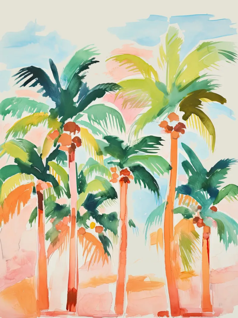 Oasi tropicale carta hahnemühle da DaarbyN