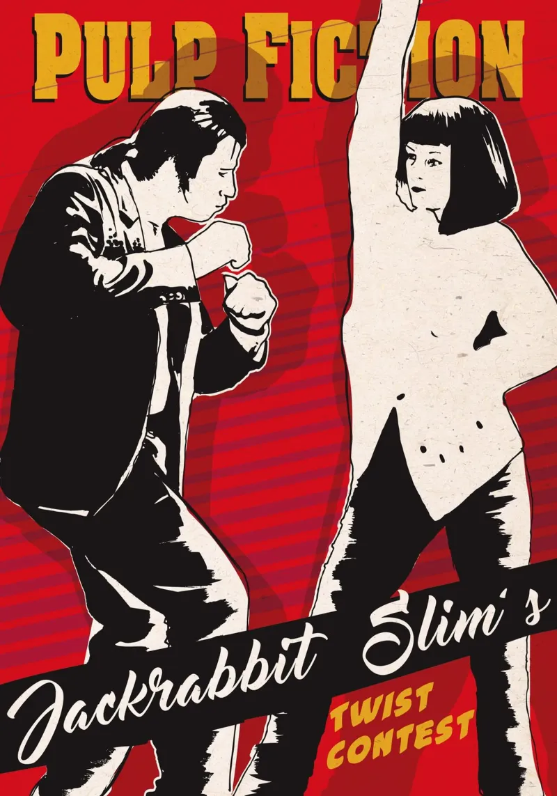 Twist dance poster con telaio in plastica da 2toastdesign