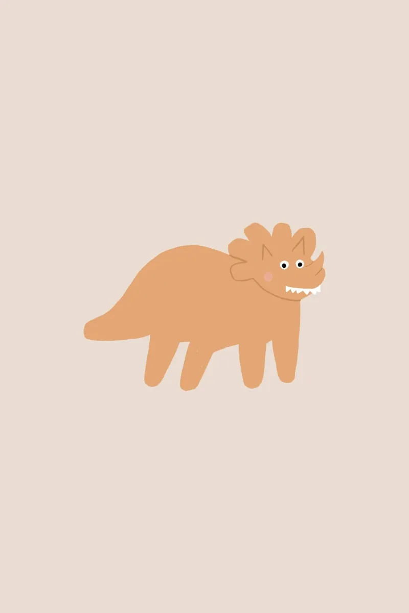 Dino orange carta hahnemühle da AleksandraAnna
