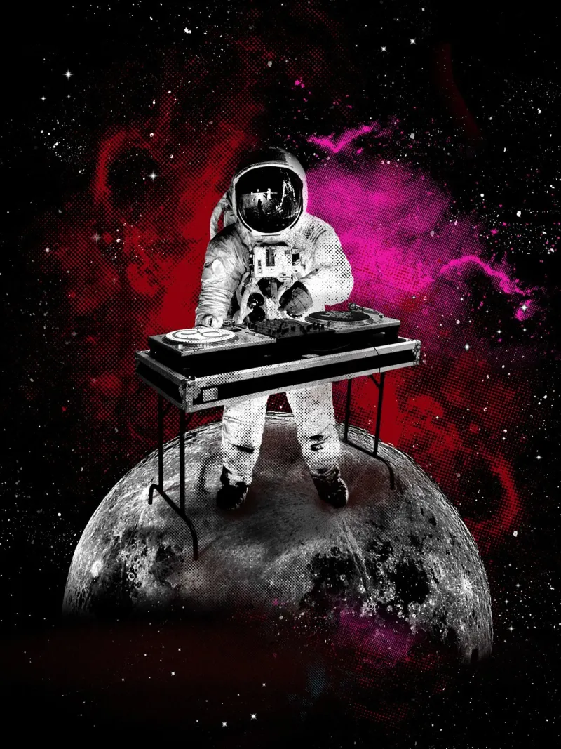 Space Dj set pellicola backlit da 2toastdesign