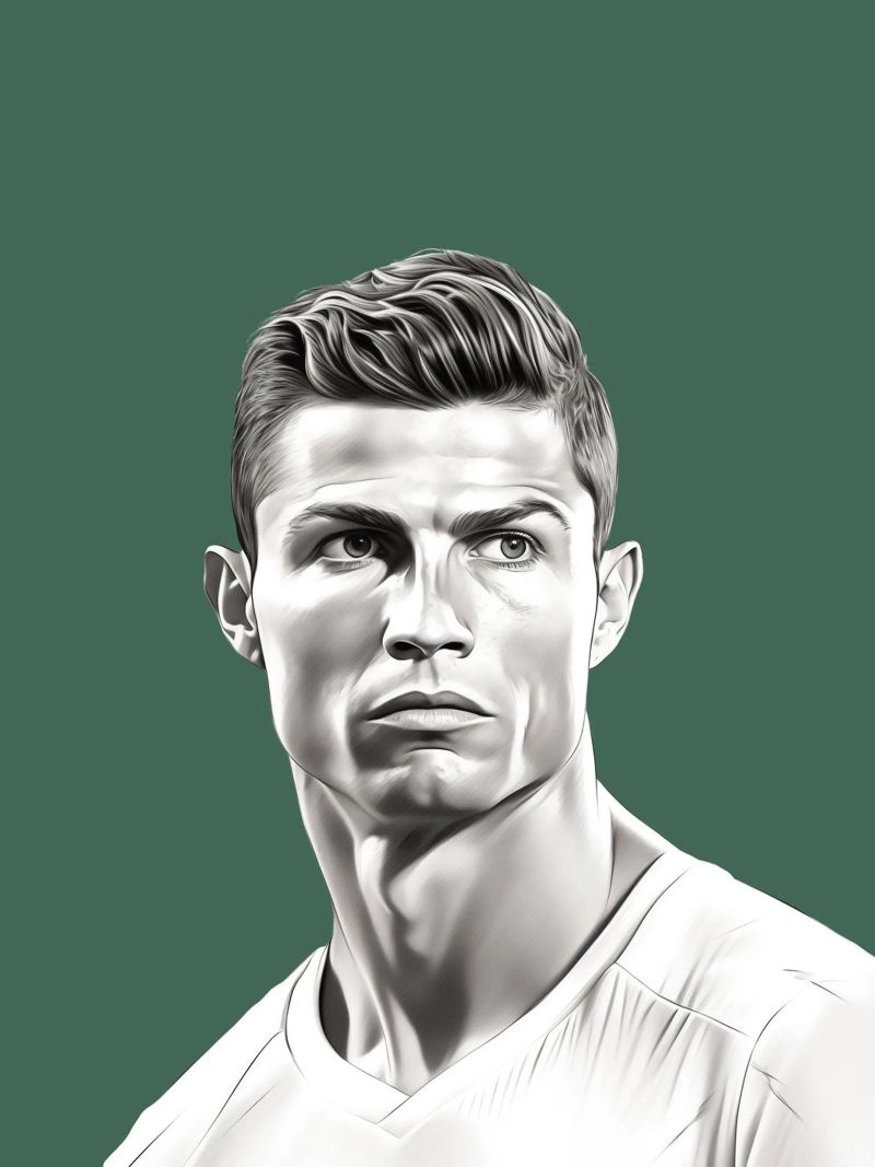 Ronaldo Legende des Fußballs Poster von Carinaprint