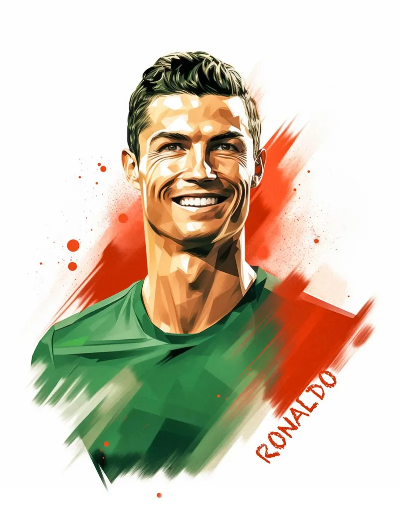 Il gioco di colori del calcio di Ronaldo pellicola backlit da Carinaprint