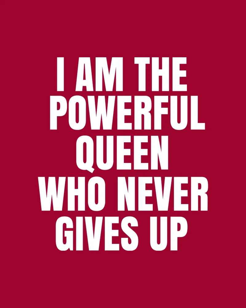 I am the powerful queen who never gives up pellicola backlit da happieeagle