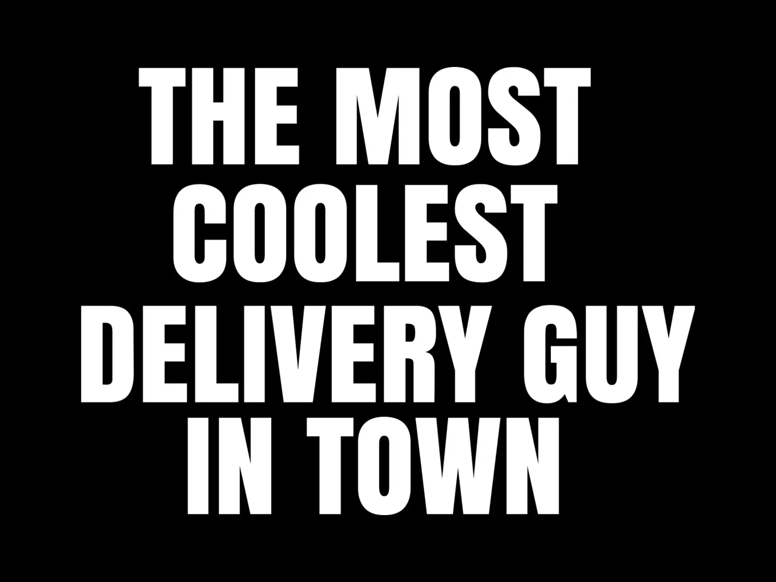 The most coolest delivery guy in town pellicola backlit da happieeagle