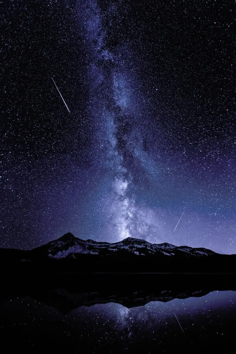 Galaxies Reflection - Toby Harriman poster con telaio in plastica da Pictufy