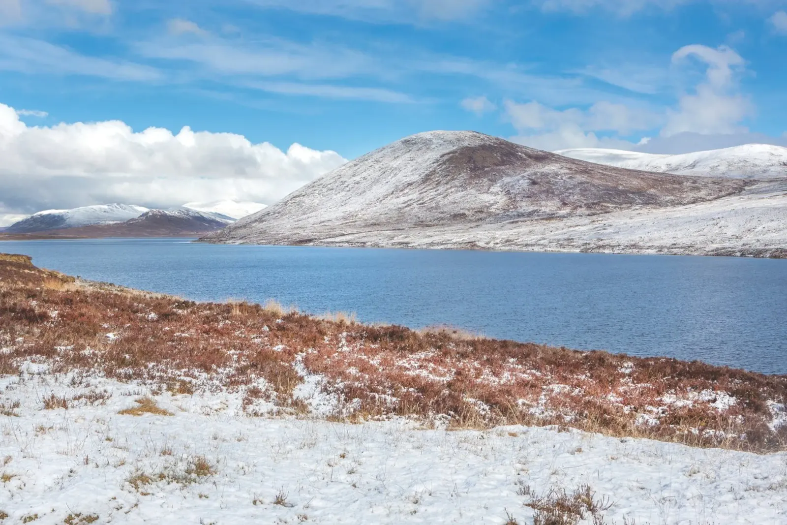 Neve delle Highlands pellicola backlit da Dave Hare Photography