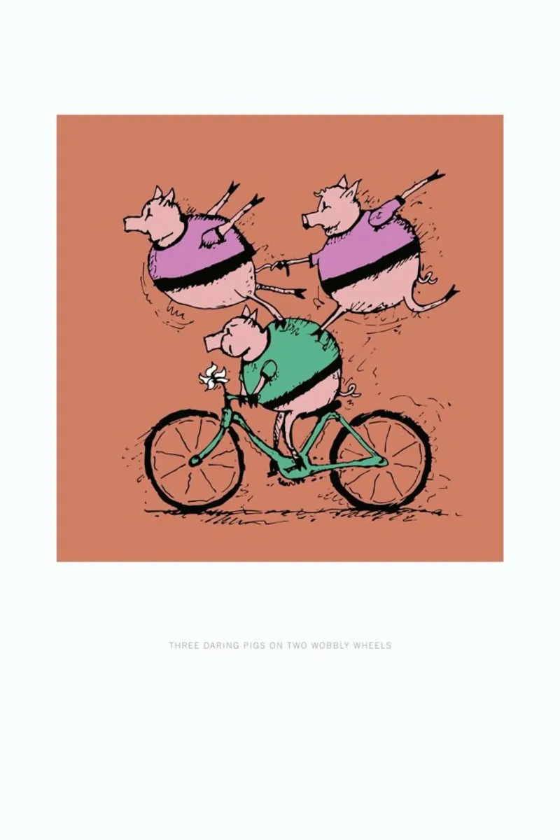 Three Pigs pellicola backlit da Michael Valenti