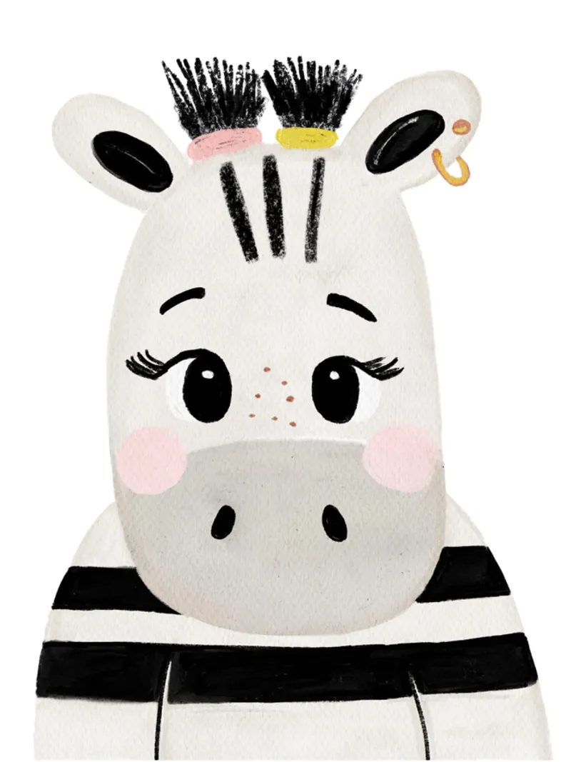 Zilly Zebra carta hahnemühle da HummelBär